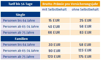 Was kostet die Jahresauslandskrankenversicherung?
